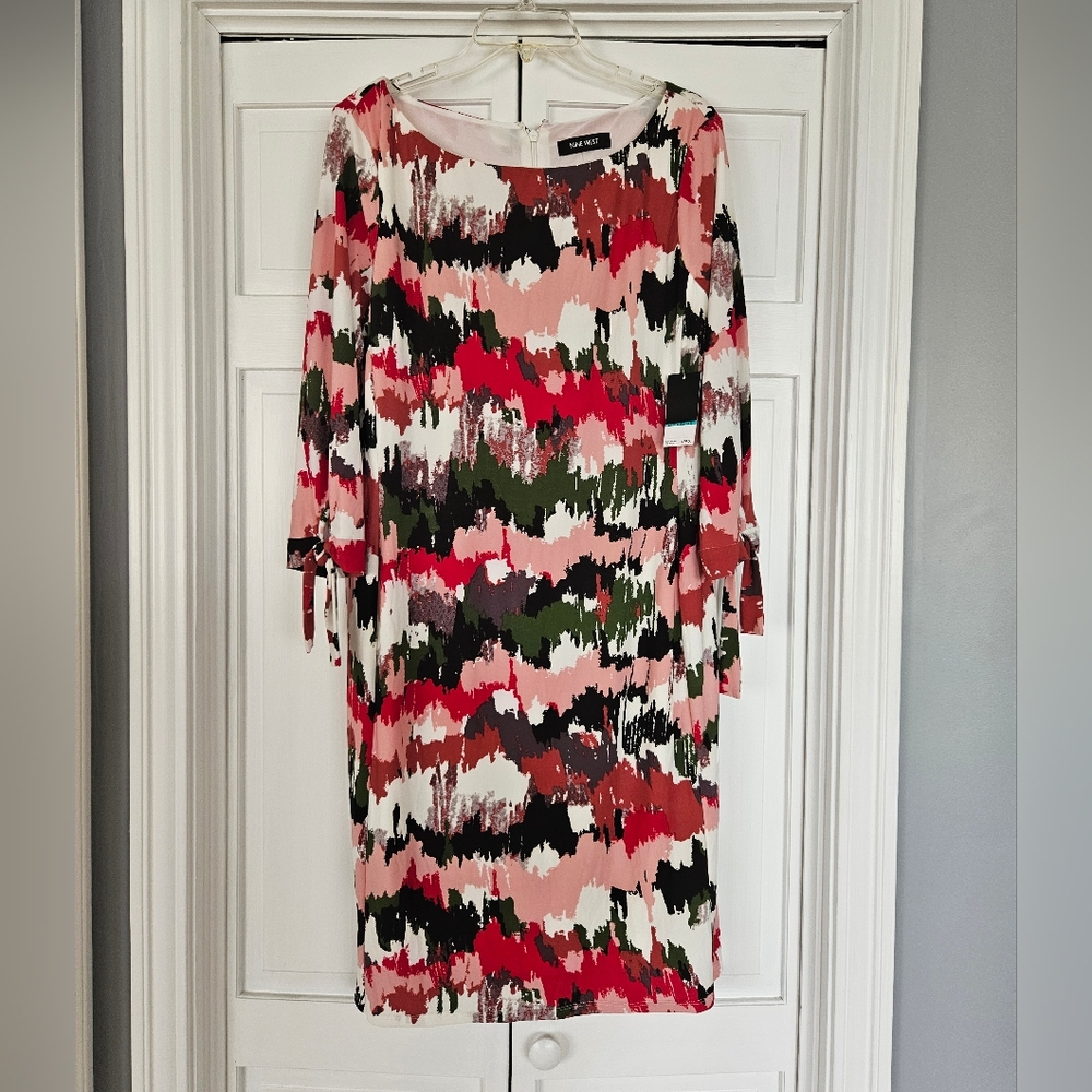 Nine West Multicolor Abstract Dress